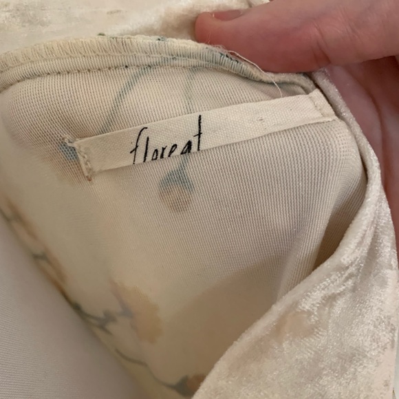 Anthropologie Floreat dandelion velvet kimono duster one size - Picture 8 of 11